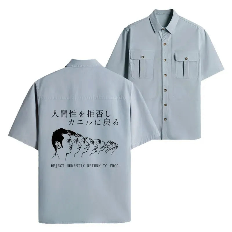 Unisex Japanese Shirt Breathable
