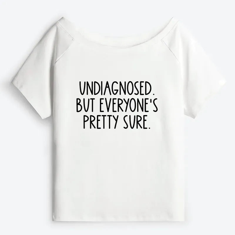 Funny Off Shoulder T-Shirt for Women