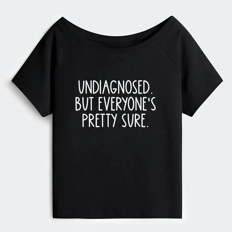 Funny Off Shoulder T-Shirt for Women