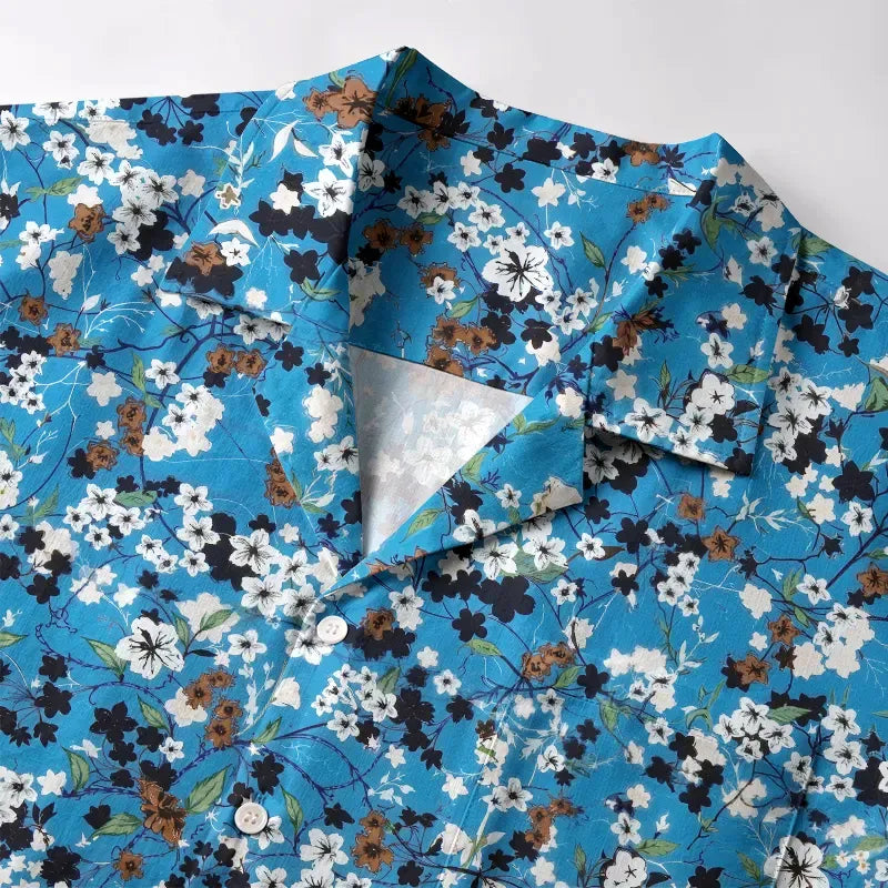 Kyoto-Lion Delicate Blossom Aloha Hawaiian Shirt