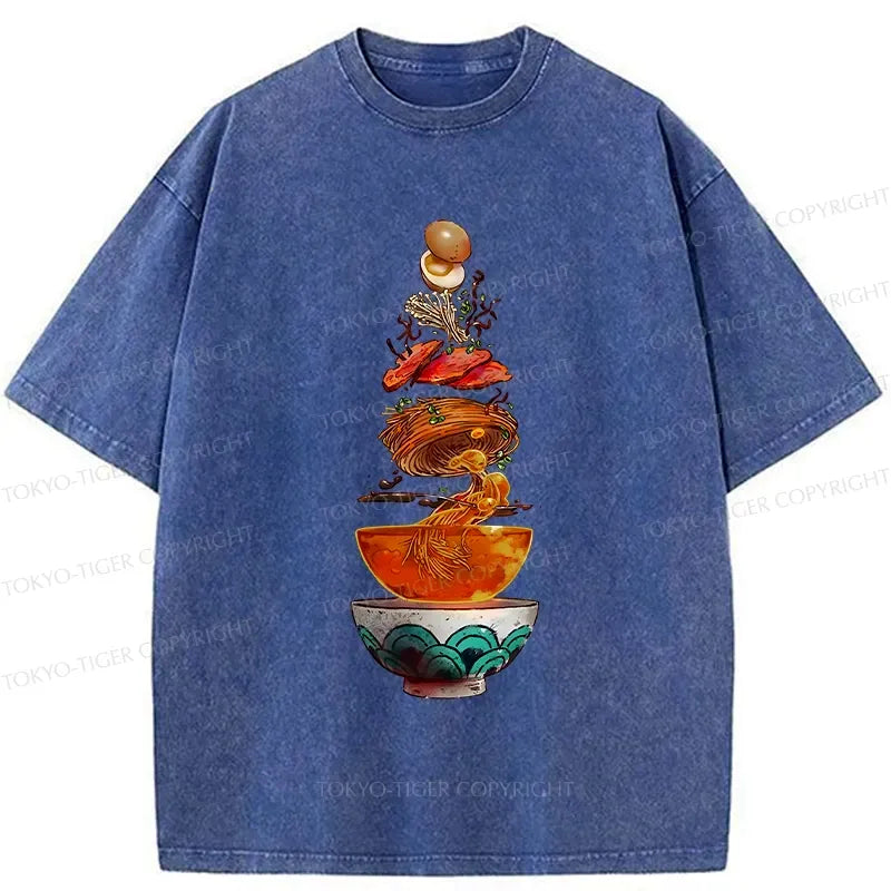 Japanese Washed T-Shirt for Daily Wear