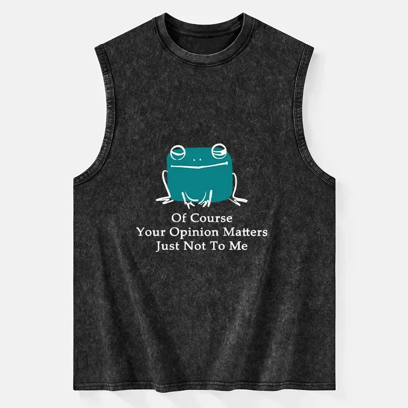 Kyoto-Lion Cool Frog Unbothered By Others Opinions Washed Tank