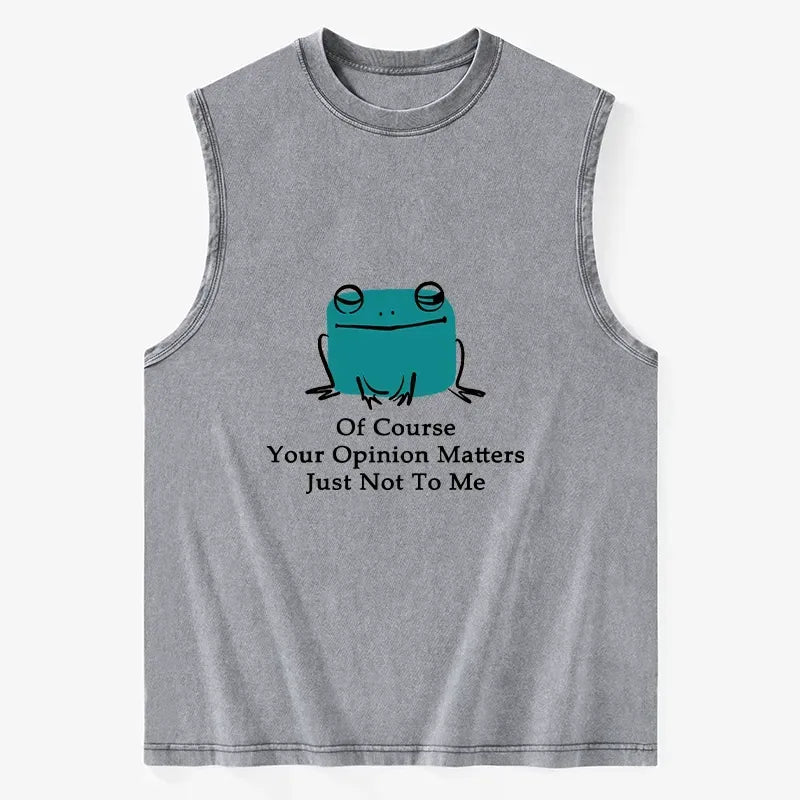 Washed Frog Tank for Daily Wear