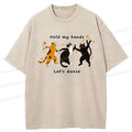 vintage dancing cats tee gift idea