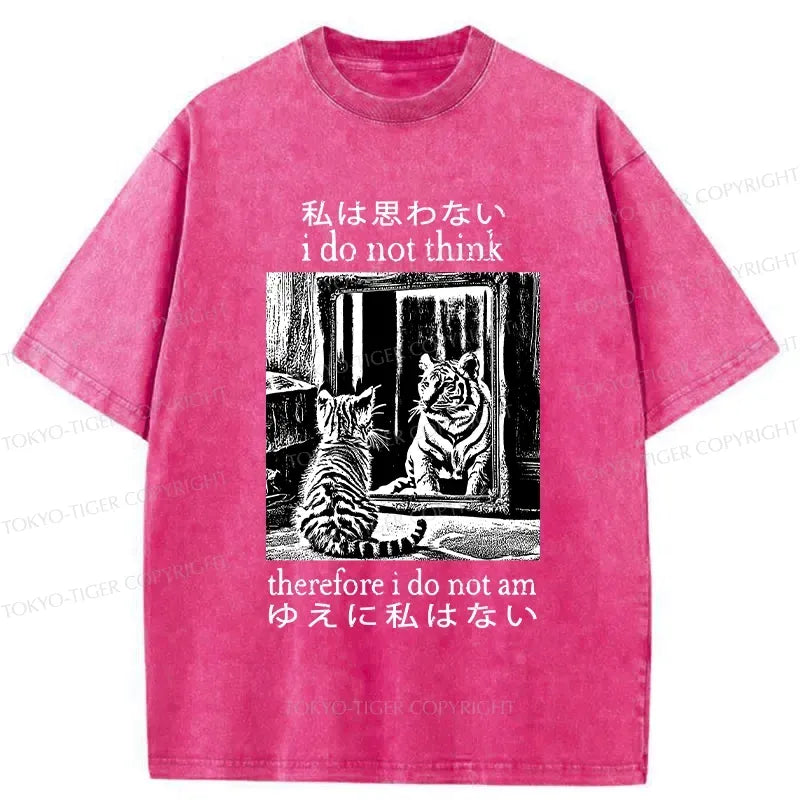 vintage thinking cat ukiyo-e tee