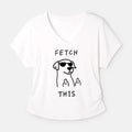 Kyoto-Lion Rebellious Dog Modal Dolman Sleeve T-Shirt
