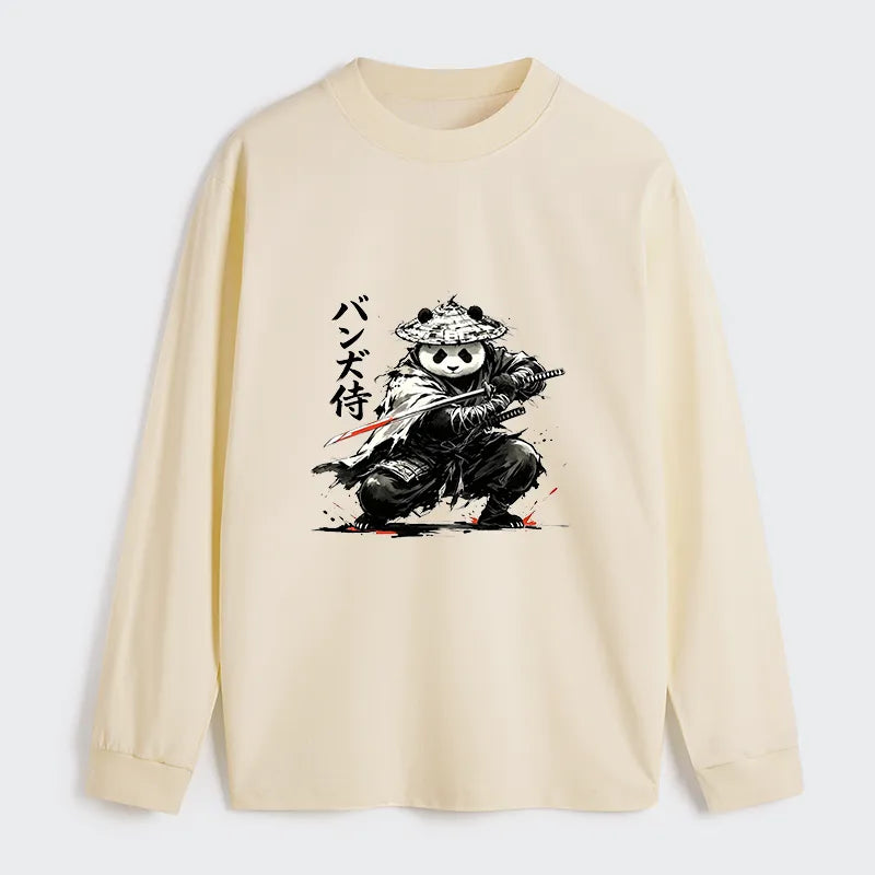 Kyoto-Lion Panda Samurai Warrior Classic Long Sleeve T-Shirt