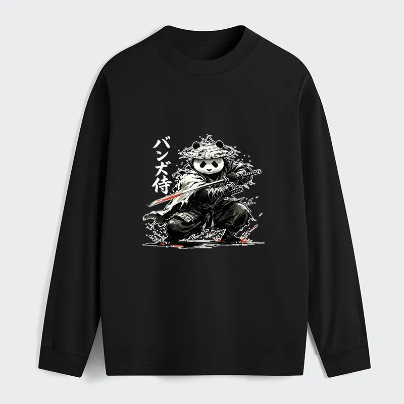 Kyoto-Lion Panda Samurai Warrior Classic Long Sleeve T-Shirt