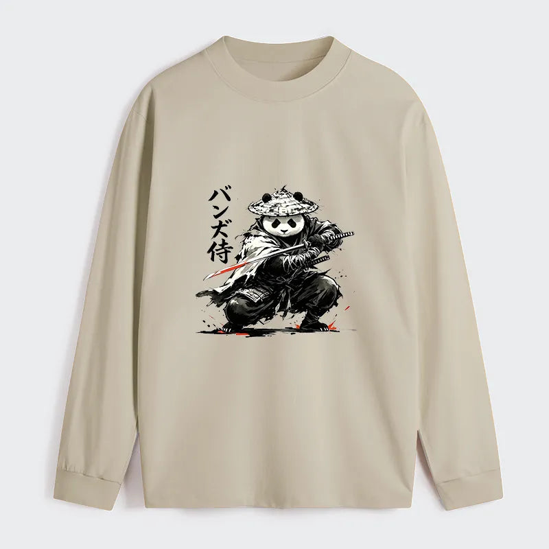 Kyoto-Lion Panda Samurai Warrior Classic Long Sleeve T-Shirt