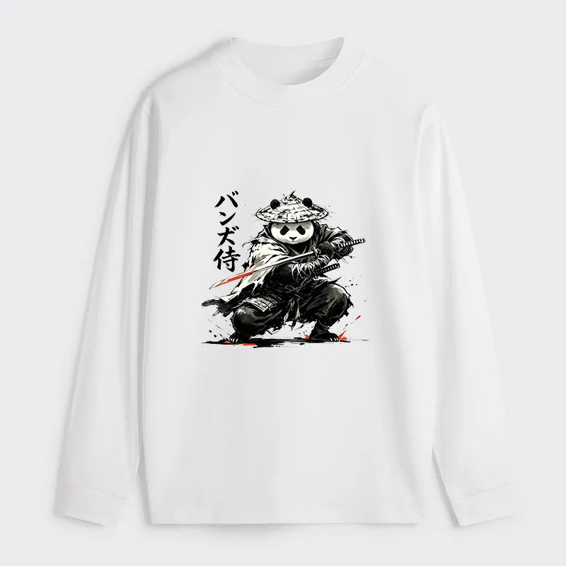 Kyoto-Lion Panda Samurai Warrior Classic Long Sleeve T-Shirt