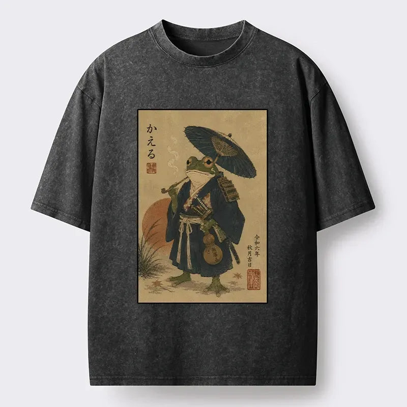 Samurai Frog T-Shirt for Gift for Him