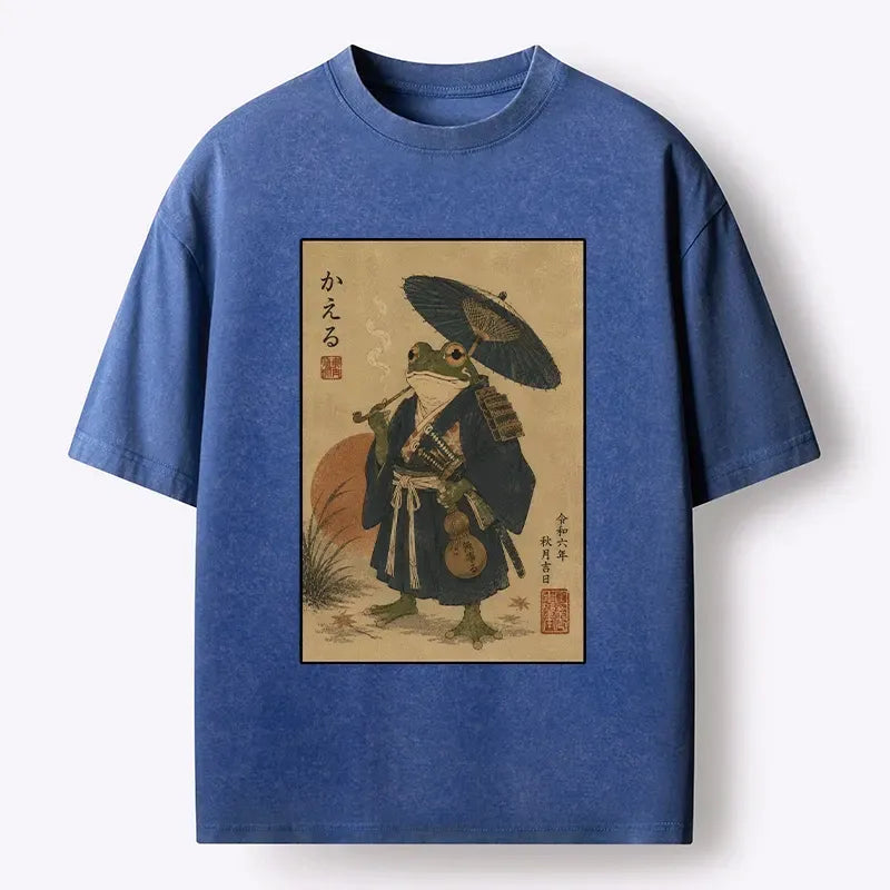 Samurai Frog T-Shirt for Gift for Him