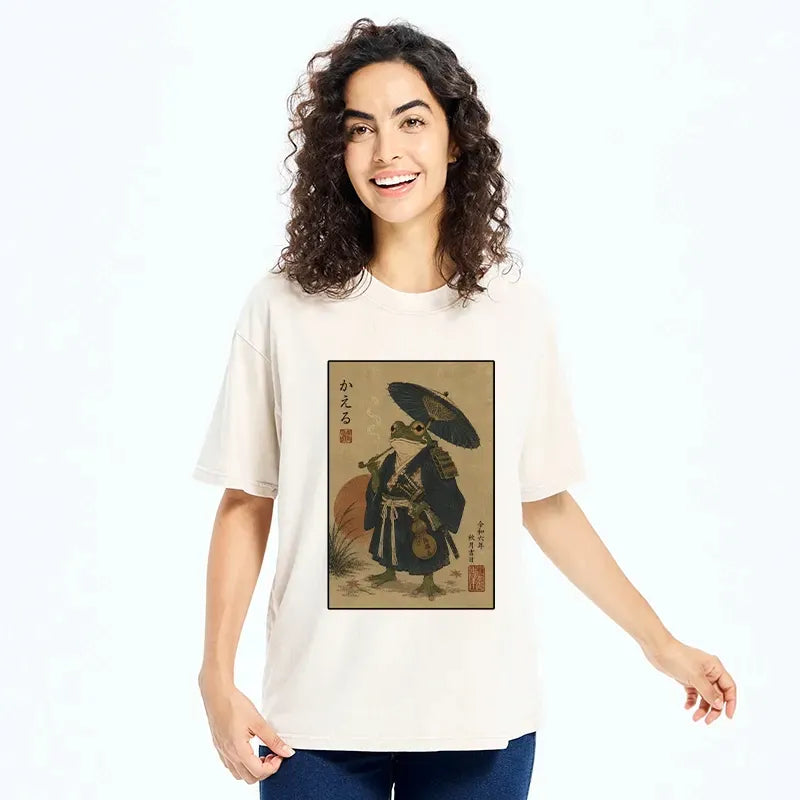 Japanese Vintage Frog Samurai Shirt