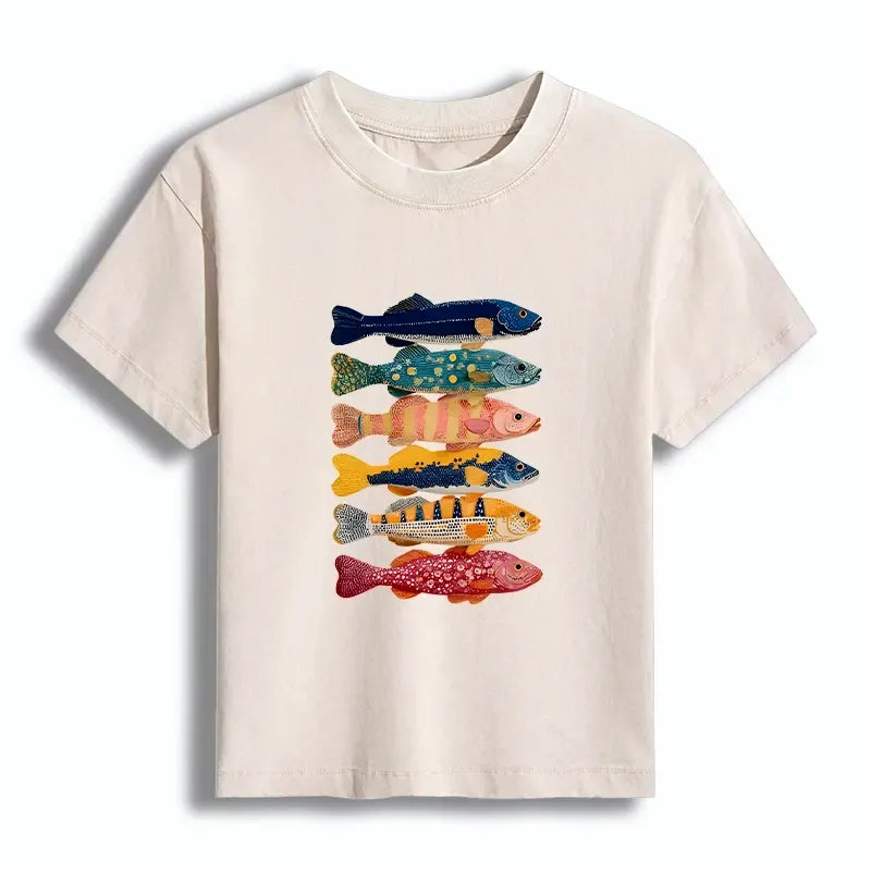 Washed Japanese Koi Art T-shirt