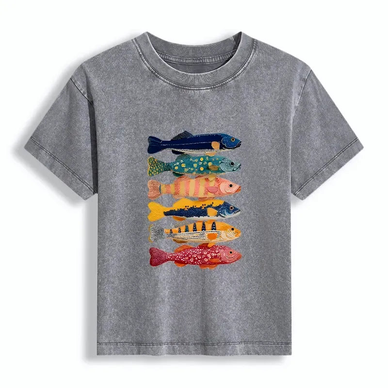 Vintage Ukiyo-e Fish T-shirt