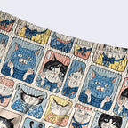 Japanese Cat Print Skirt for Women