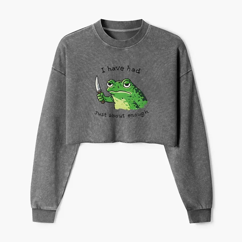 Impatient Frog Sweatshirt for Daily Wear