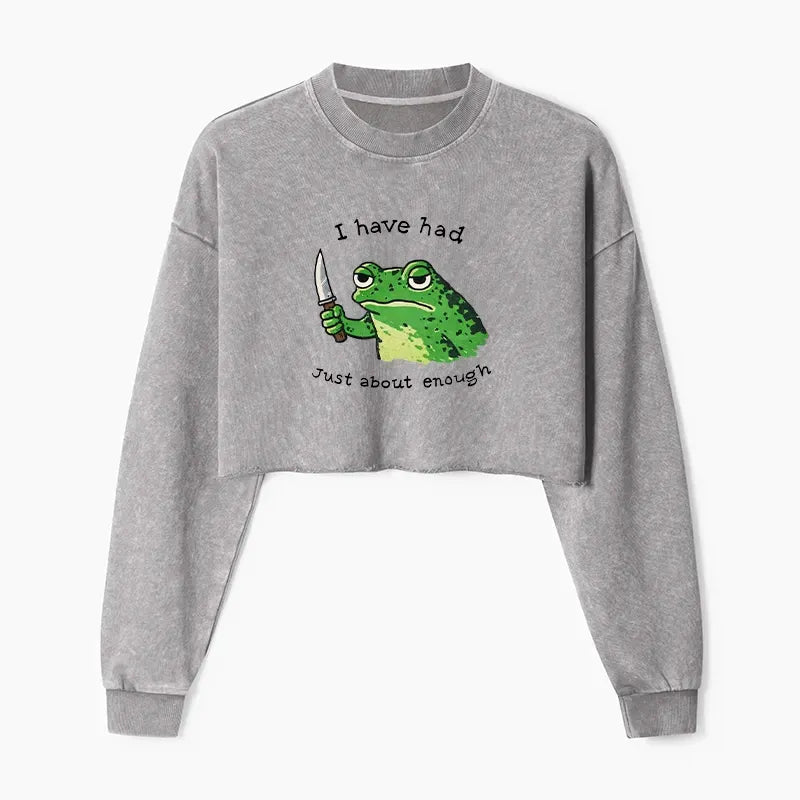 Funny Frog Vintage Pullover Trendy