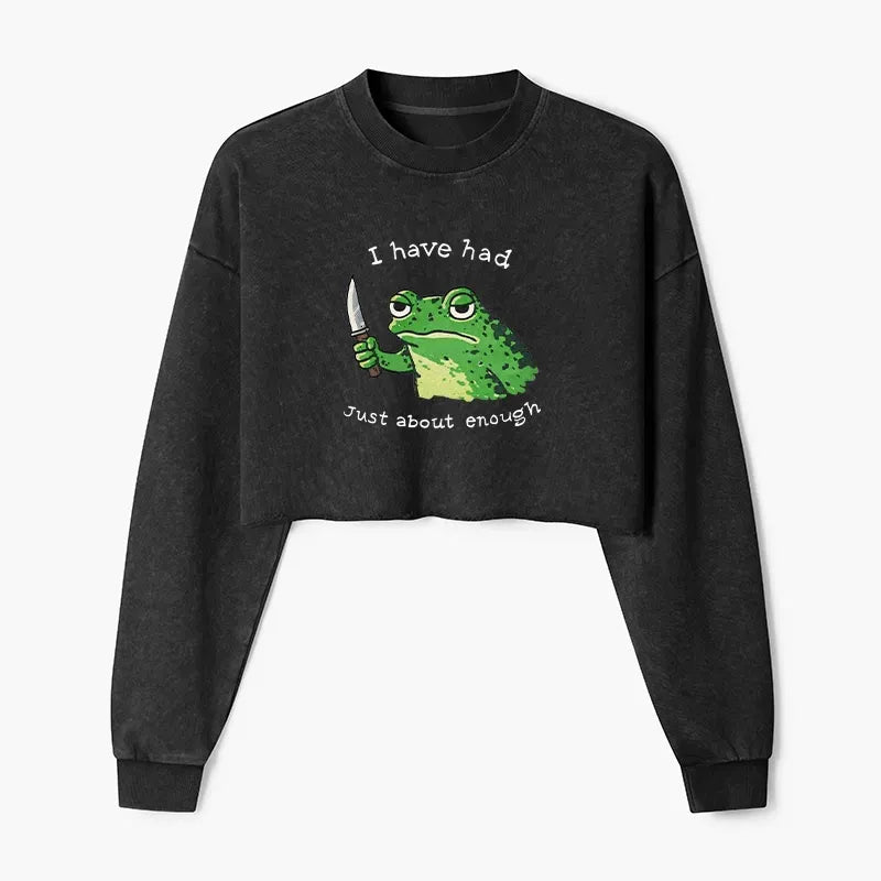 Impatient Frog Sweatshirt for Daily Wear