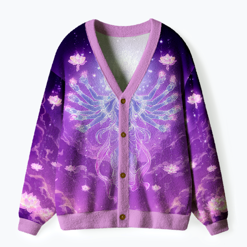 Thousand-Hand Bodhisattva Sweater for Casual