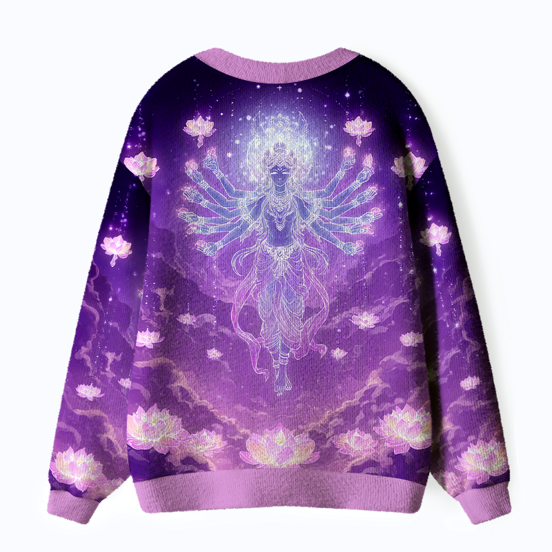Thousand-Hand Bodhisattva Sweater for Casual