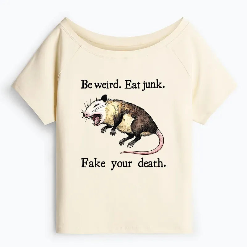 Possum Playing Dead Tee for Streetwear