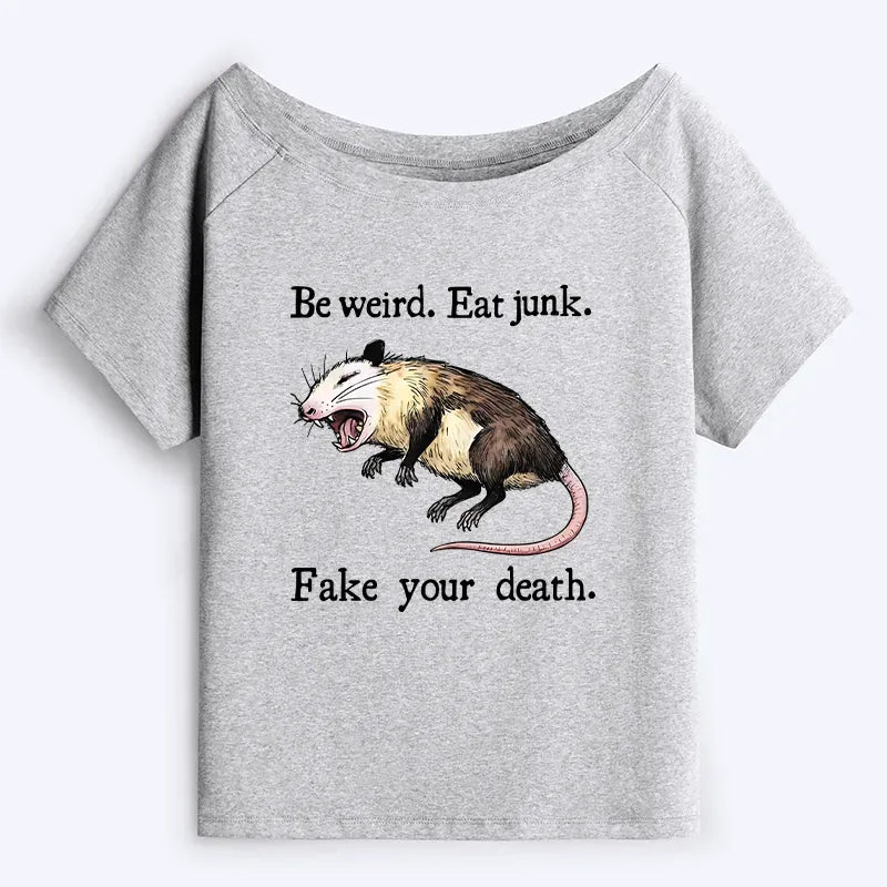Japanese Off Shoulder T-Shirt for Women