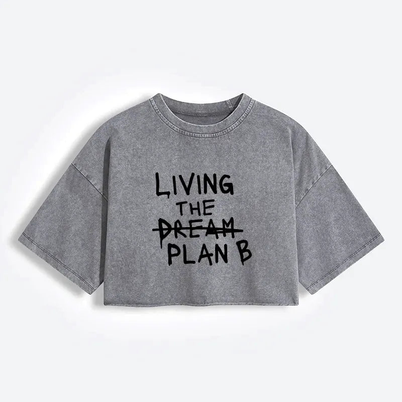 Washed Crop T-Shirt for Daily Wear