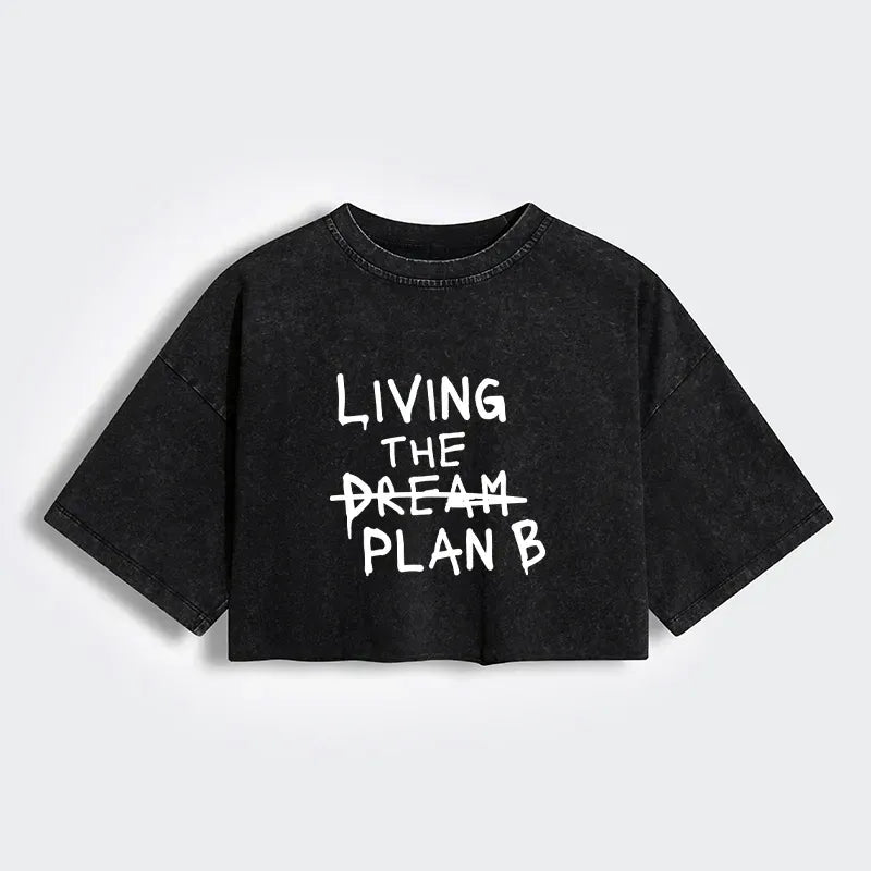 Washed Crop T-Shirt for Daily Wear