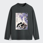 Vintage wisteria cat shirt