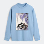 Kyoto-Lion Cats plotting under the wisteria Classic Long Sleeve T-Shirt