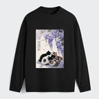 Vintage wisteria cat shirt