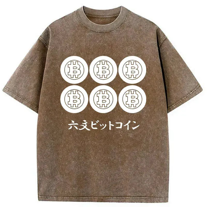 comfortable japanese bitcoin t-shirt for casual