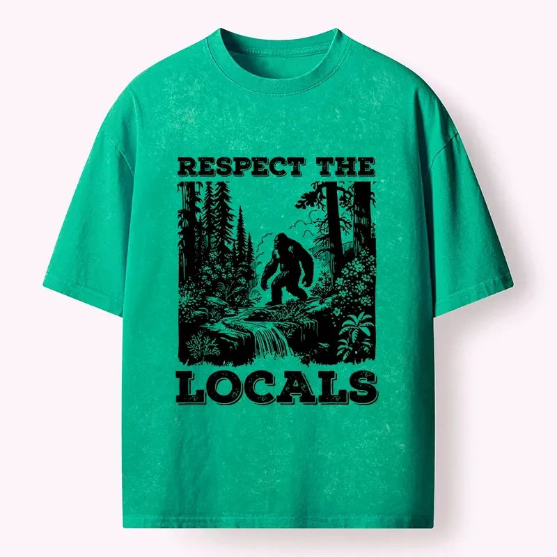 Kyoto-Lion Local Forest Guy Just Chilling Here Washed T-Shirt