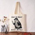 Kyoto-Lion Funny Fight Or Flight Tote Bag