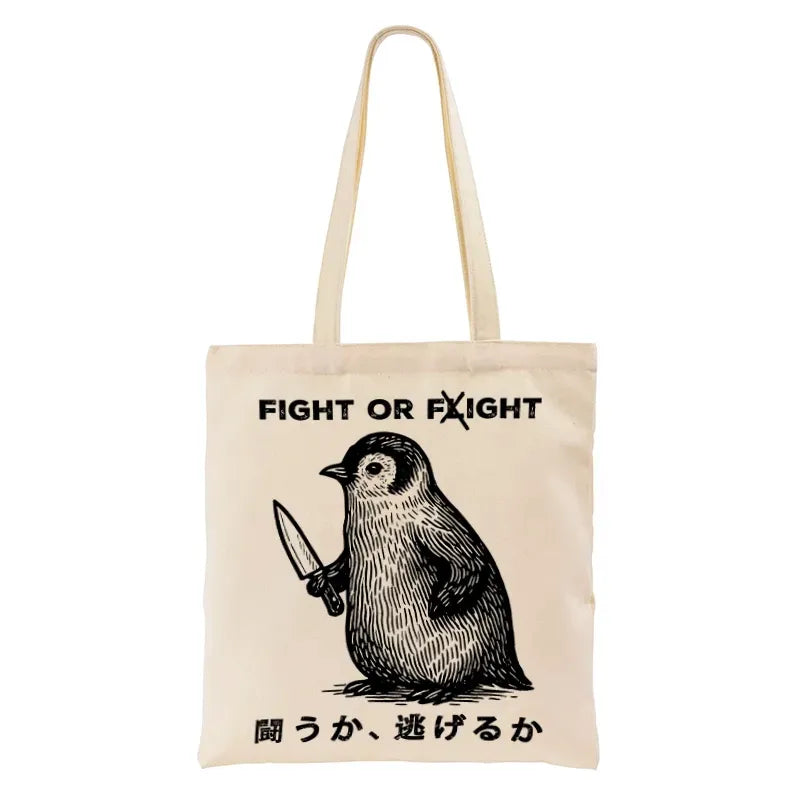 Kyoto lion unisex canvas tote bag