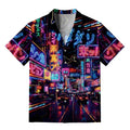 Vintage Tokyo street scene aloha shirt