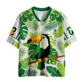 stylish geometric mesh jersey for casual wear