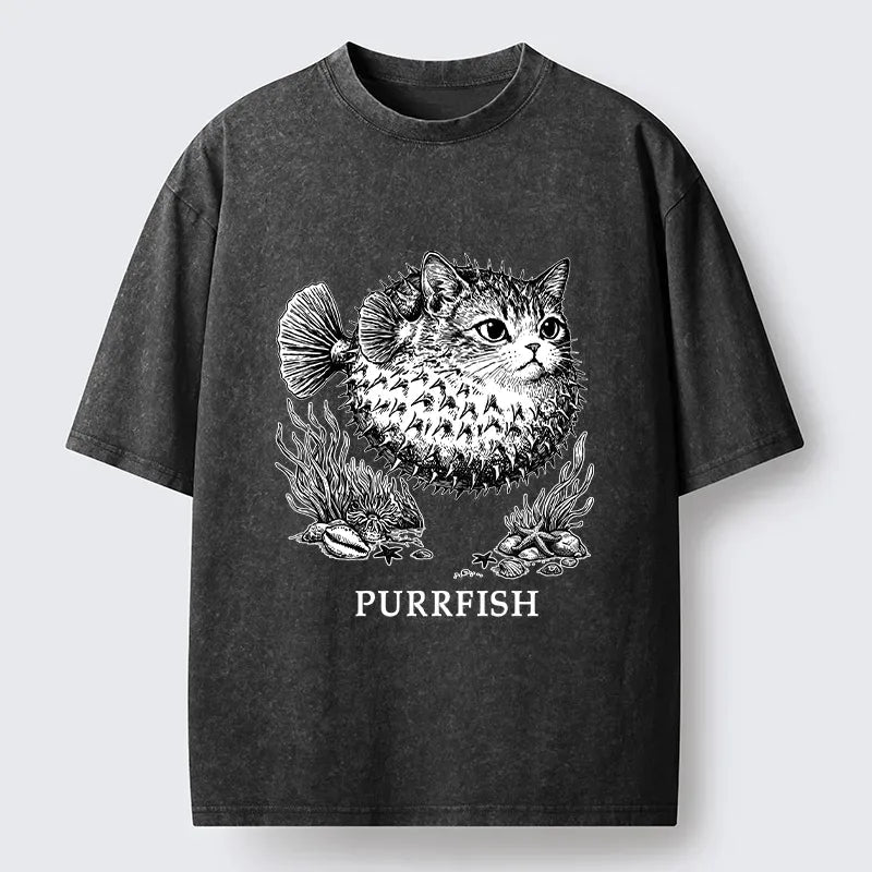 Kyoto-Lion Puffer T-Shirt for Streetwear