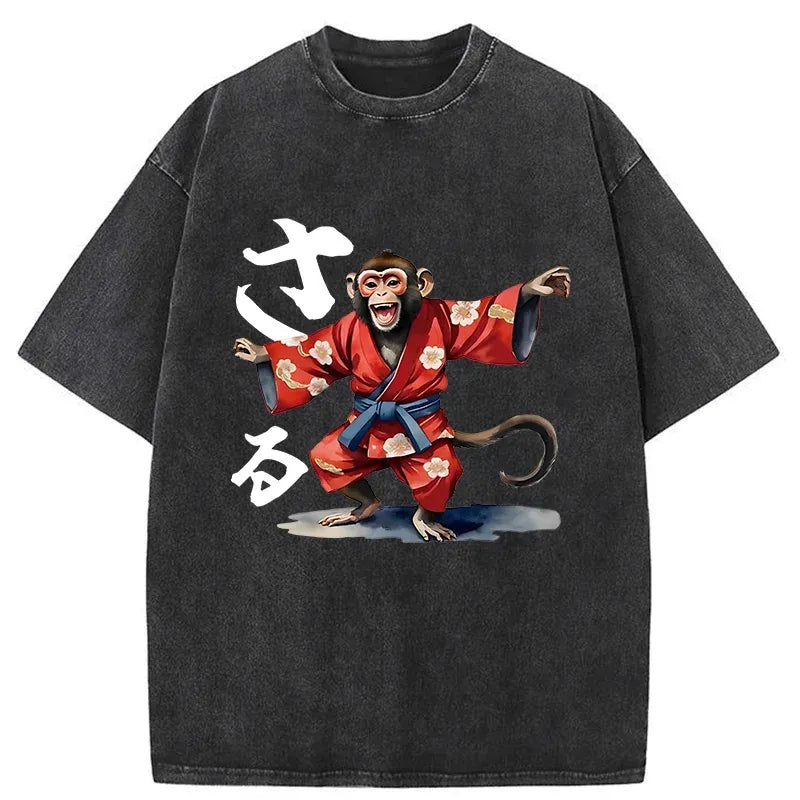 kyoto lion dancing monkey streetwear shirt
