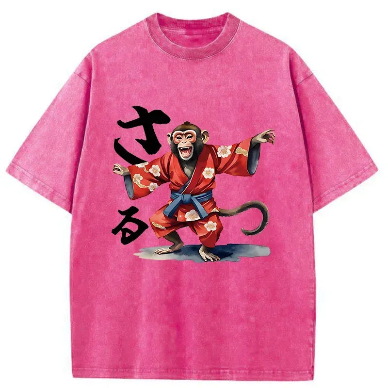 kyoto lion dancing monkey streetwear shirt