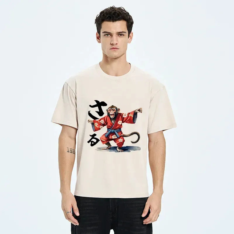retro japanese culture tee for men