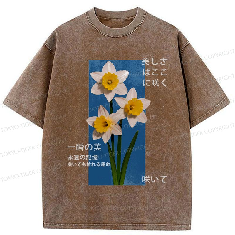 Kyoto-Lion Beautiful Japanese Flowers Poster T-Shirt