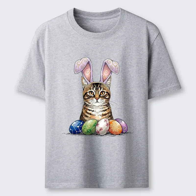 Japanese Retro Cat T-Shirt for Street Style
