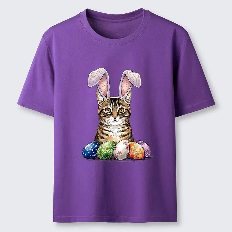 Japanese Retro Cat T-Shirt for Street Style