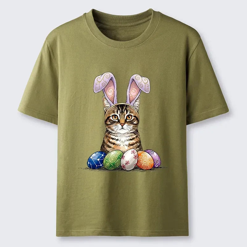 Japanese Retro Cat T-Shirt for Street Style