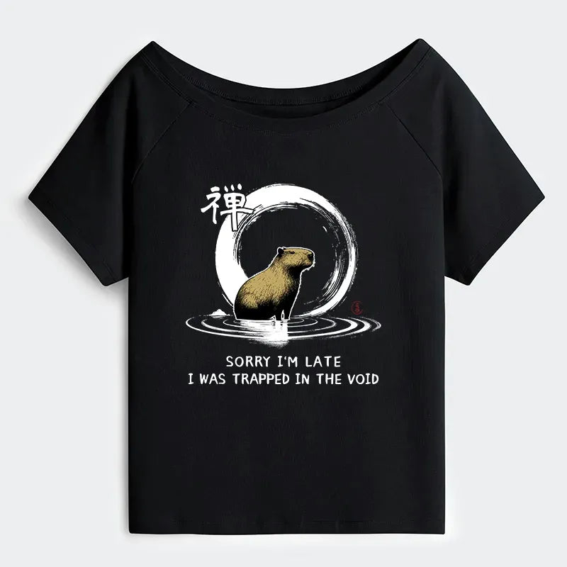 Off Shoulder Capybara Shirt Best Seller