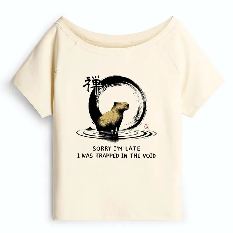 Off Shoulder Capybara Shirt Best Seller