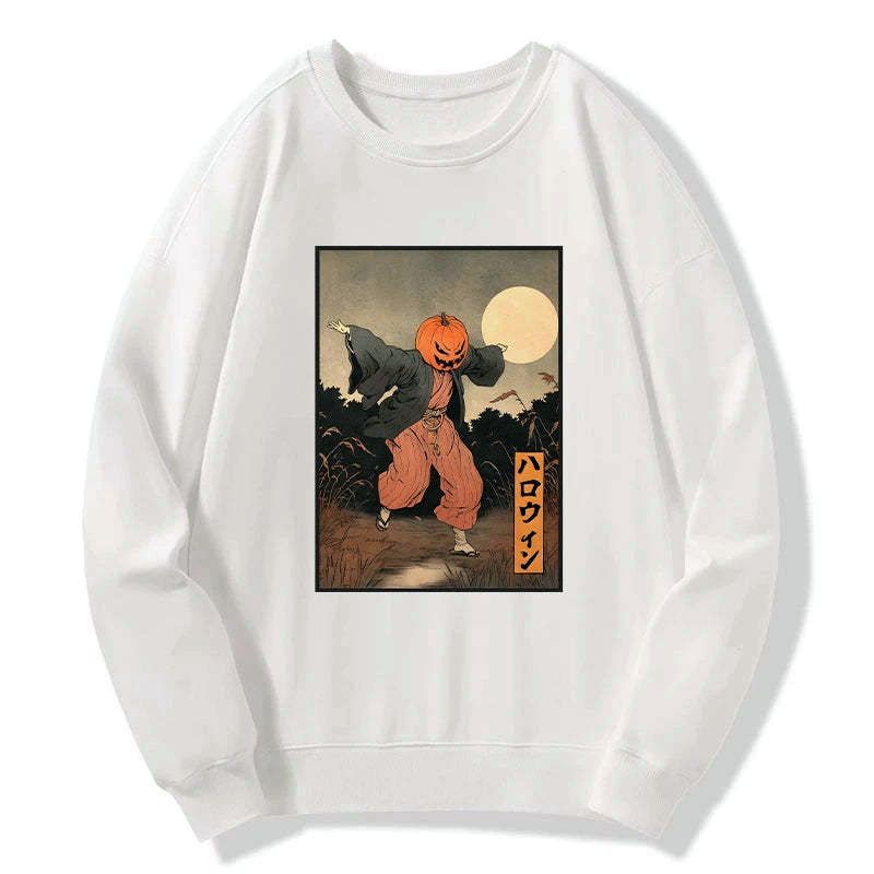 Kyoto-Lion Japanese Pumpkin Monster Sweatshirt