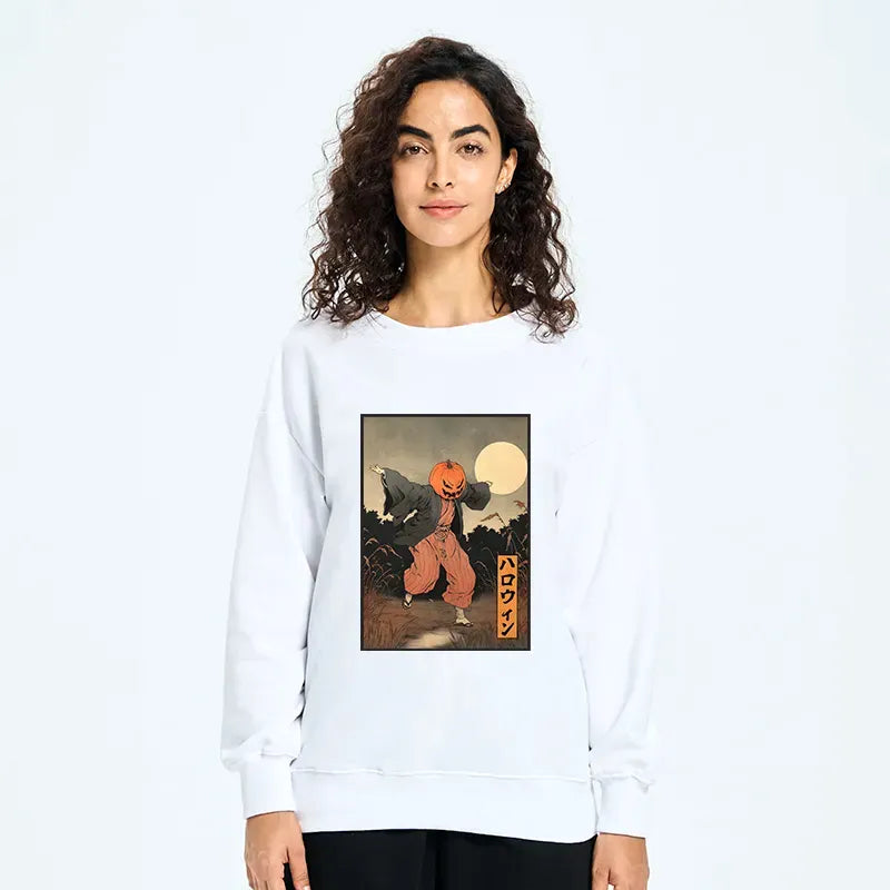 retro Japanese monster sweatshirt for streetwear